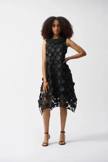3D Dot Trapeze Dress