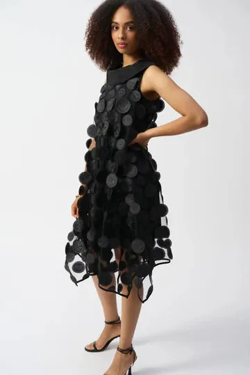 3D Dot Trapeze Dress