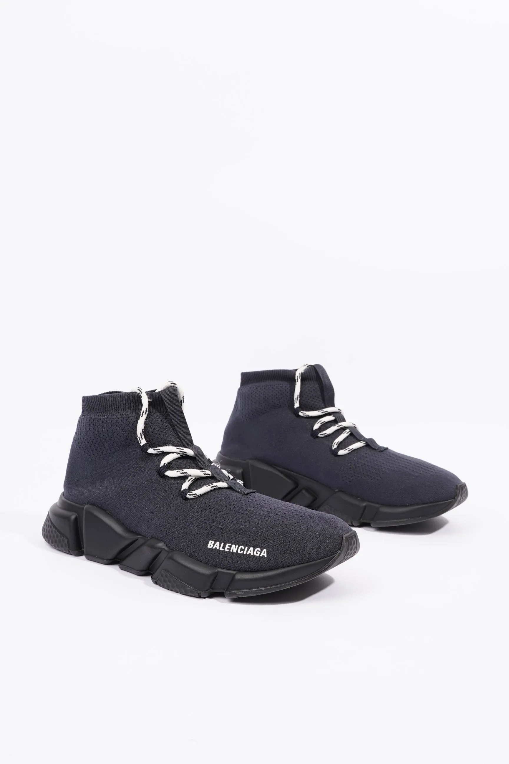 Balenciaga Mens Speed Lace Up Navy / Black / White EU 42 / UK 8