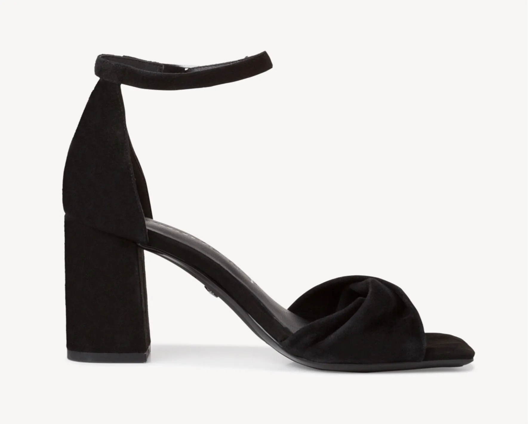 BLACK BLOCK HEEL SANDAL