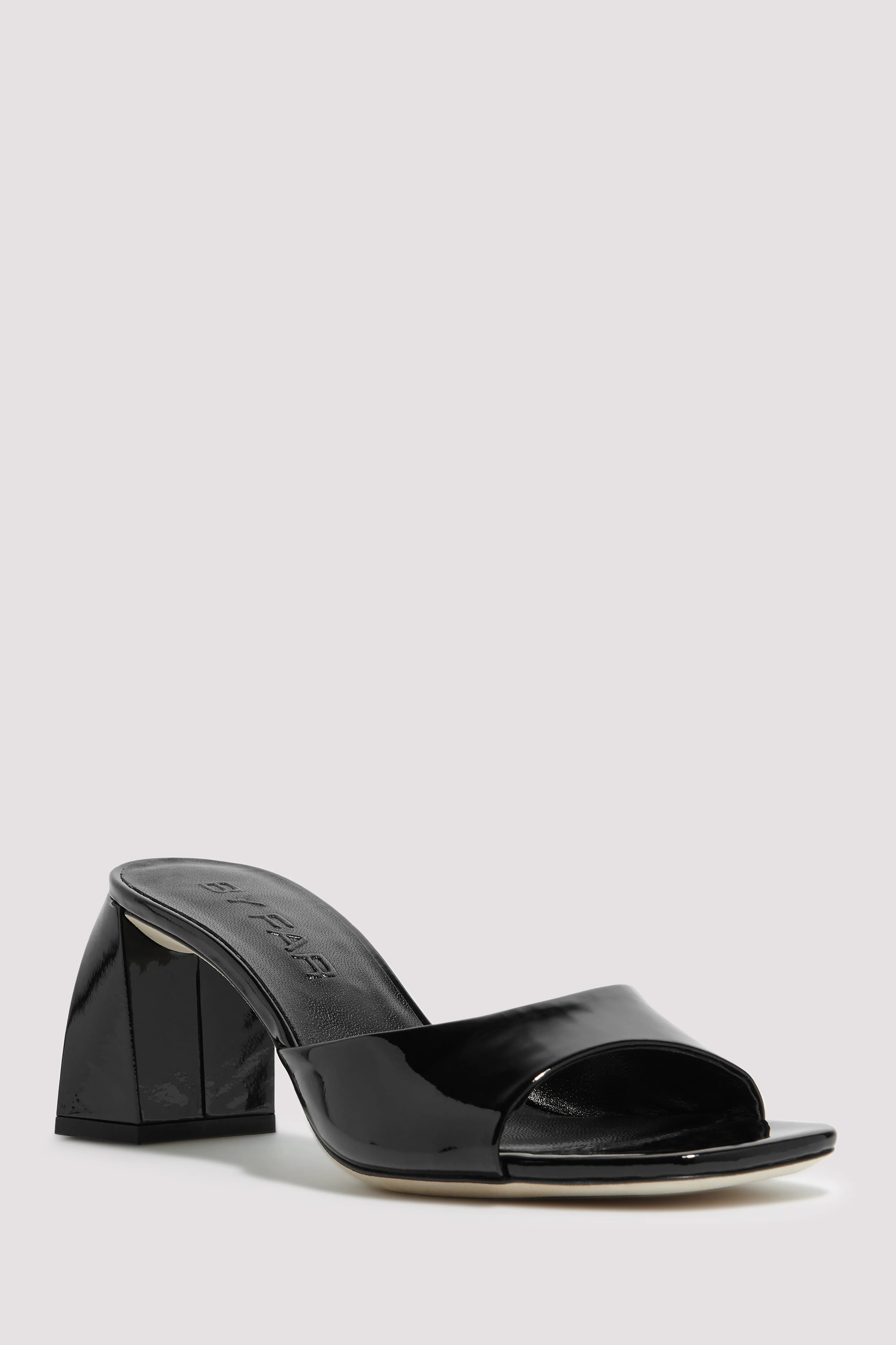 Black Romy 70 Block Heel Sandals
