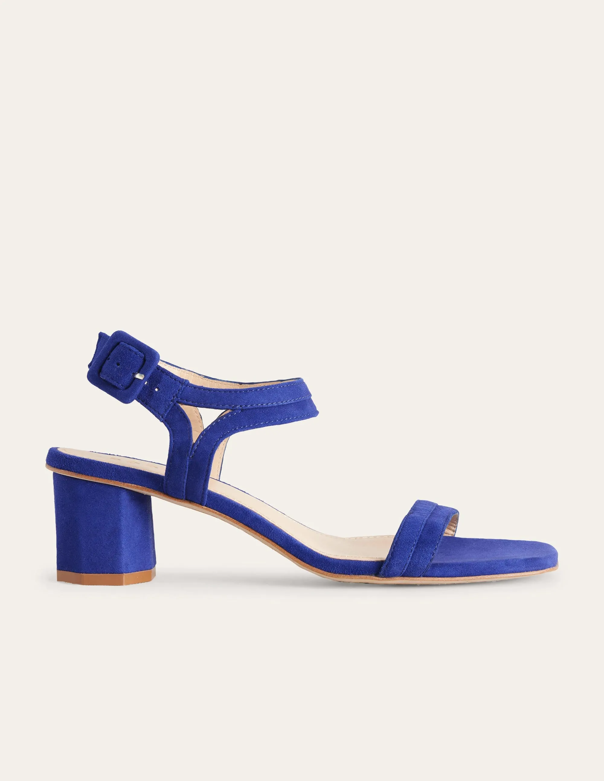 Block-Heel Sandals-Lapis Blue