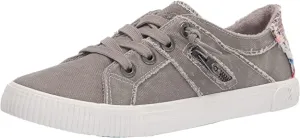 Blowfish Malibu Women's Fruit Wolf Gray Smoked Rounded Toe Canvas Sneakers