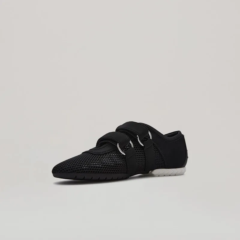 both - TYRES GLIDER MESH SNEAKER-BLACK/WHITE