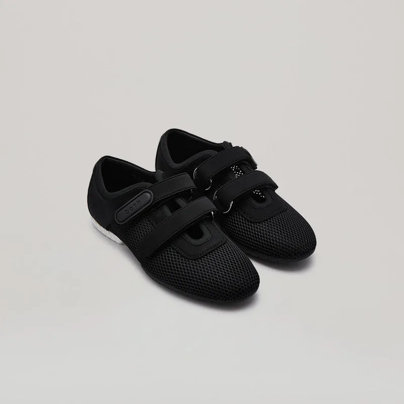both - TYRES GLIDER MESH SNEAKER-BLACK/WHITE