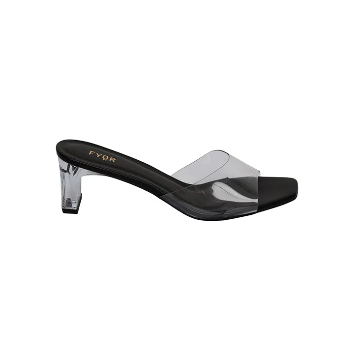 Clear Block Heel Sandal BCM 108