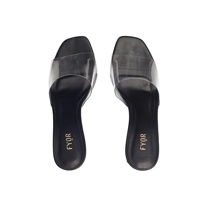Clear Block Heel Sandal BCM 108