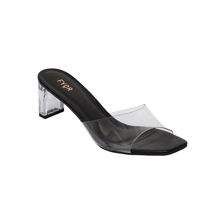 Clear Block Heel Sandal BCM 108