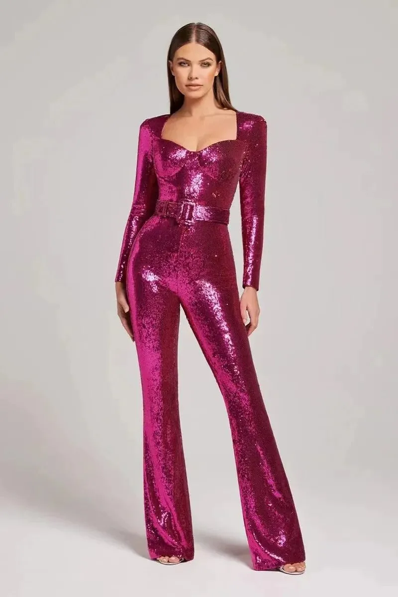Clubwear Jumpsuit – Stijlvolle & Comfortabele Dames Onepiece met Ceintuur