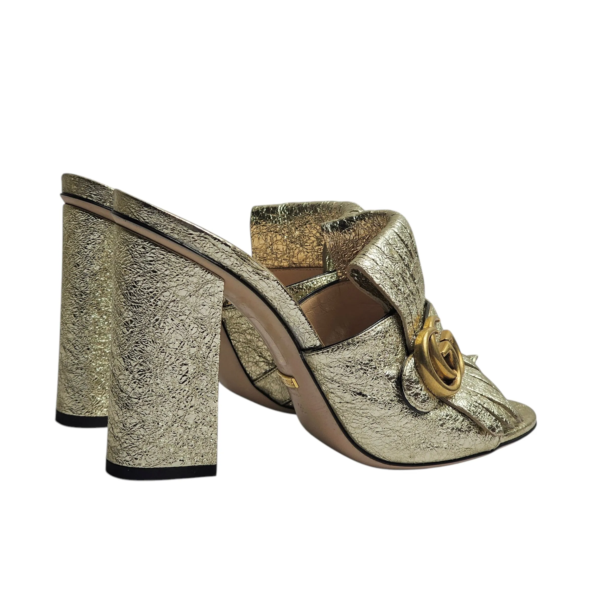 GUCCI MARMONT FRINGE MULES EU 38/ UK 5