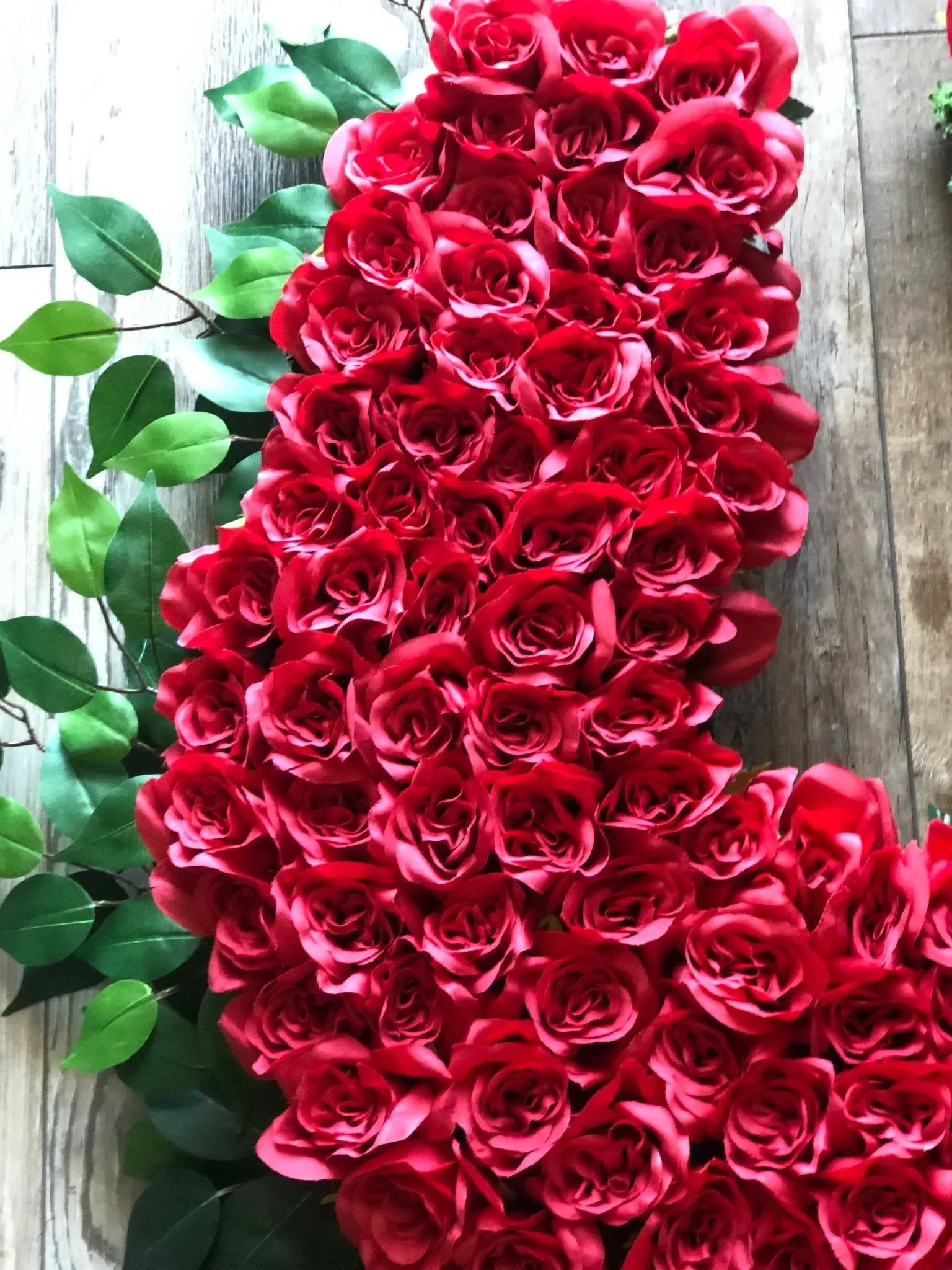 Kentucky Derby-Inspired Wreath with Radiant Red Roses