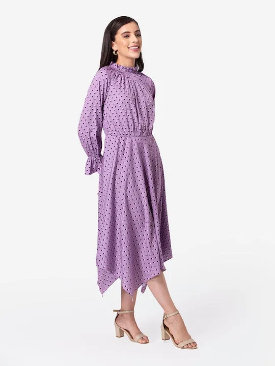 Lavender High-Low Dress