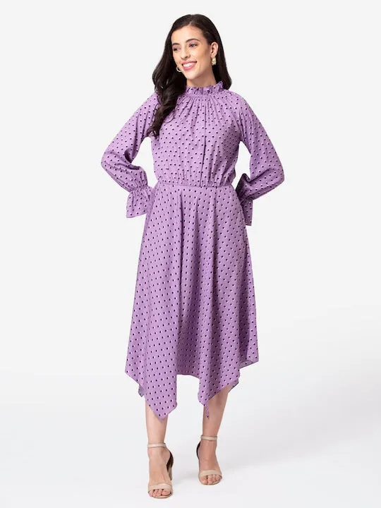 Lavender High-Low Dress