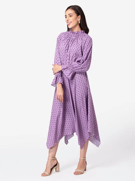 Lavender High-Low Dress