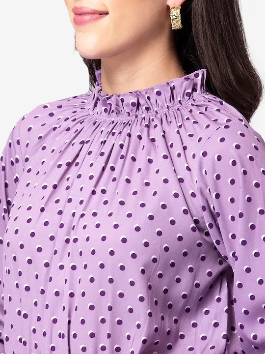 Lavender High-Low Dress