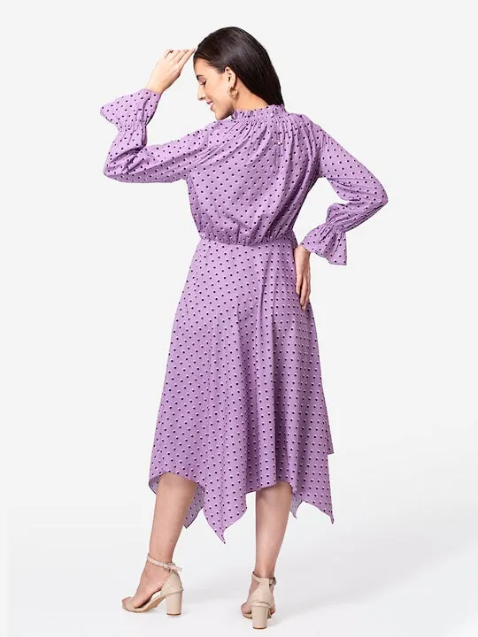 Lavender High-Low Dress