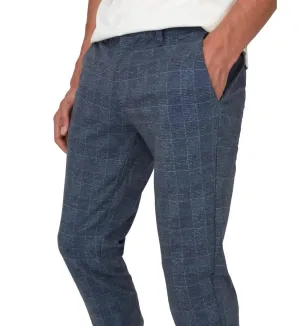 Mark Check Pantalon Hy Dress Blues