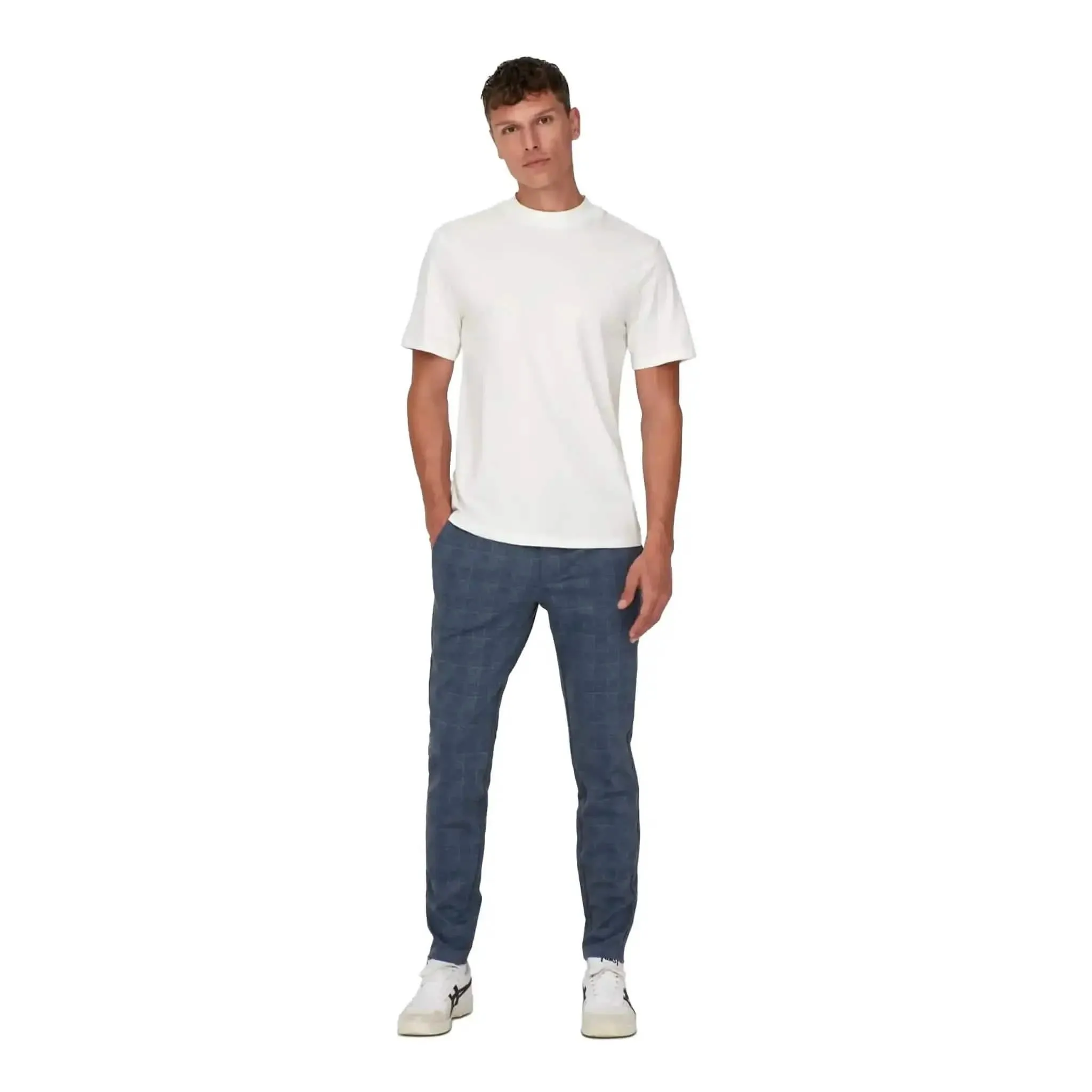 Mark Check Pantalon Hy Dress Blues