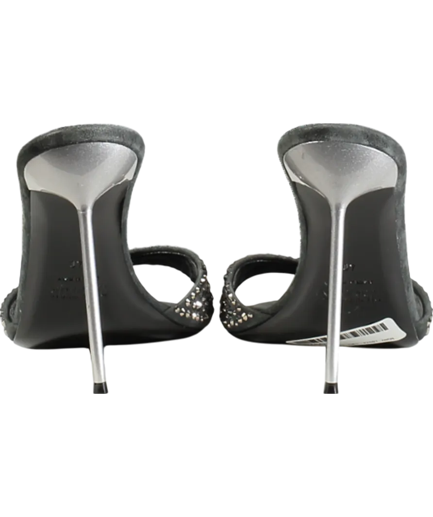 Paris Texas Grey Suede Holly Lidia Mules UK 7 EU 40 