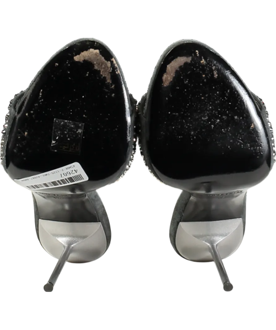 Paris Texas Grey Suede Holly Lidia Mules UK 7 EU 40 