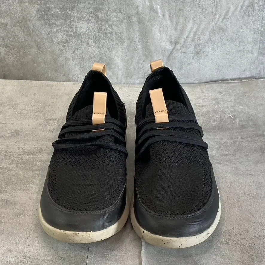 ROCKPORT Women's Black Knit TruFLEX Fly Washable Bungee Slip-On Sneakers SZ 8.5