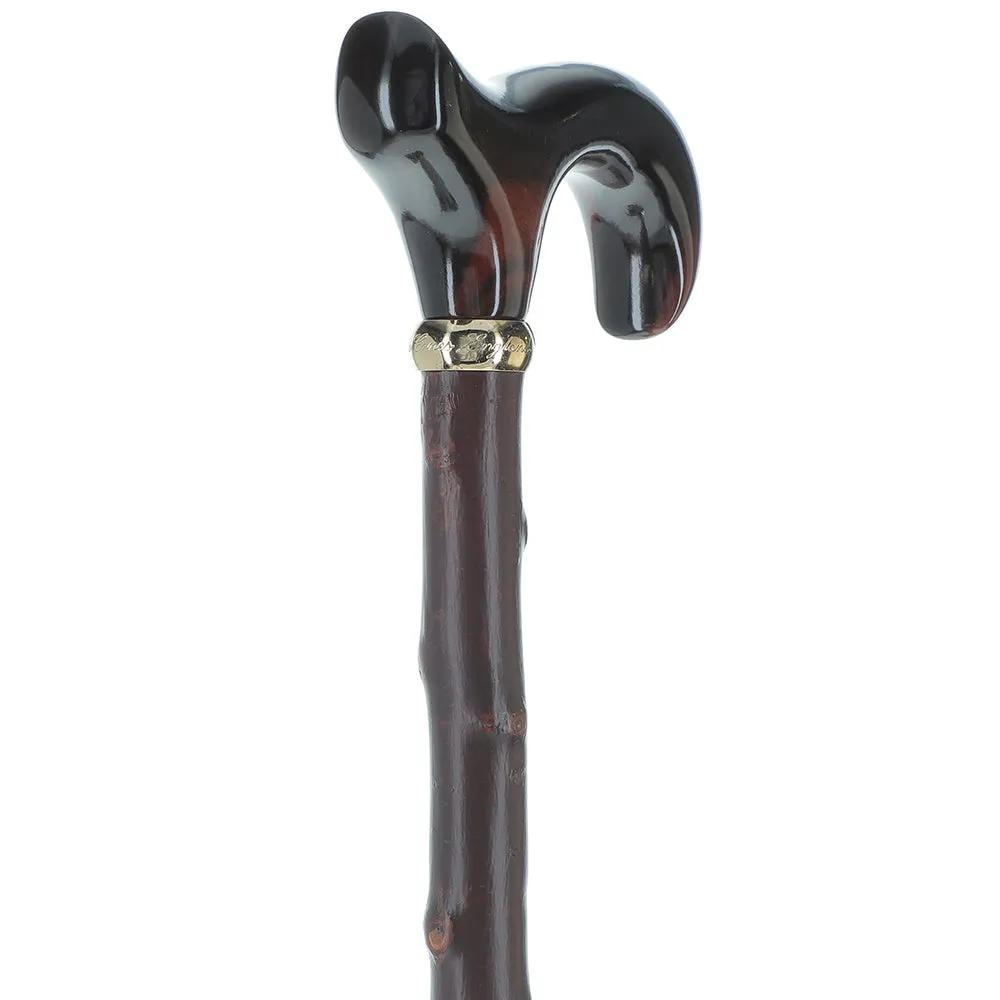 Scratch and Dent Sandalwood Wide Handle Walking Cane w/ Blackthorn Shaft (limited supply) V2096