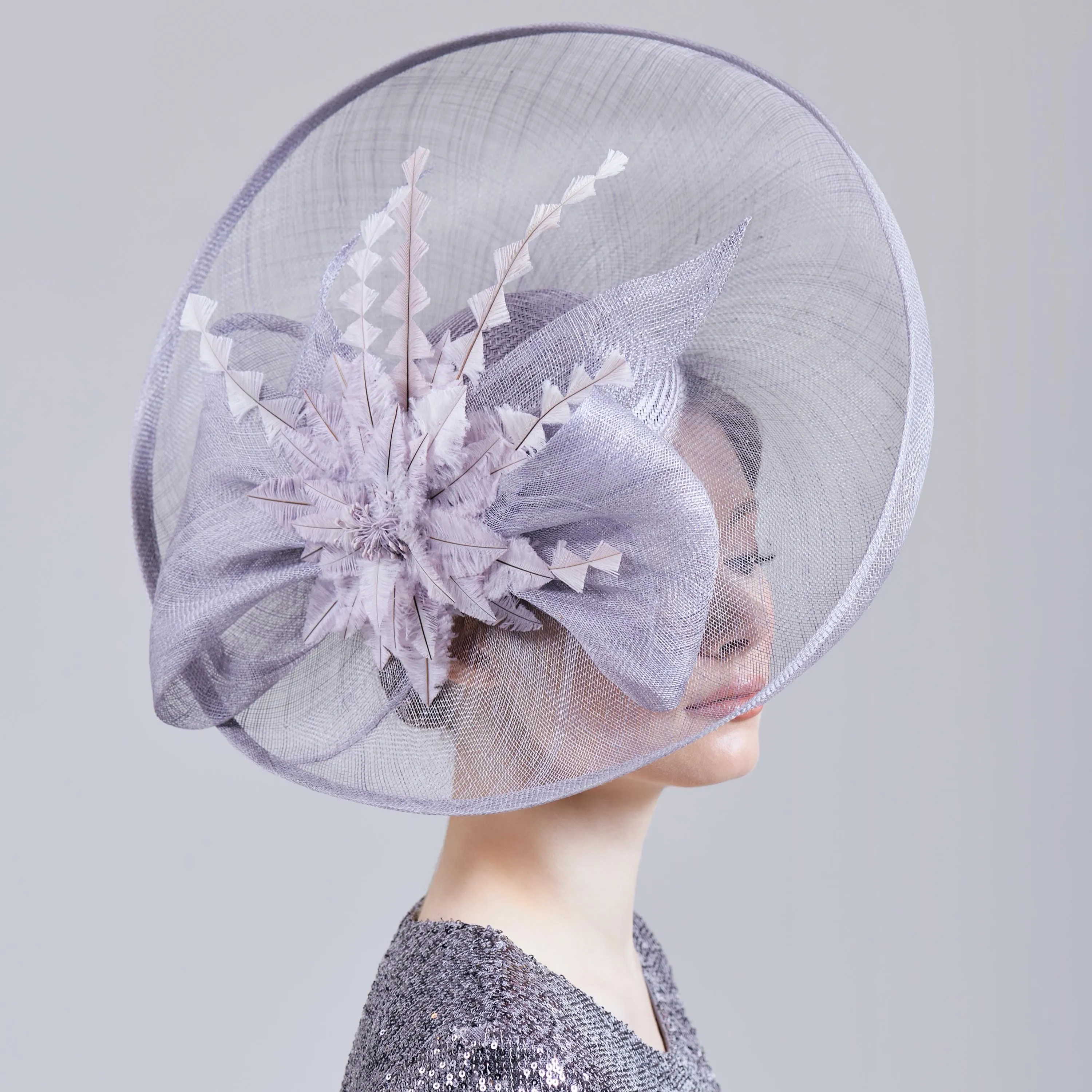 Sophisticated Fascinator Kentucky Derby Hat for Women with Creative Trim