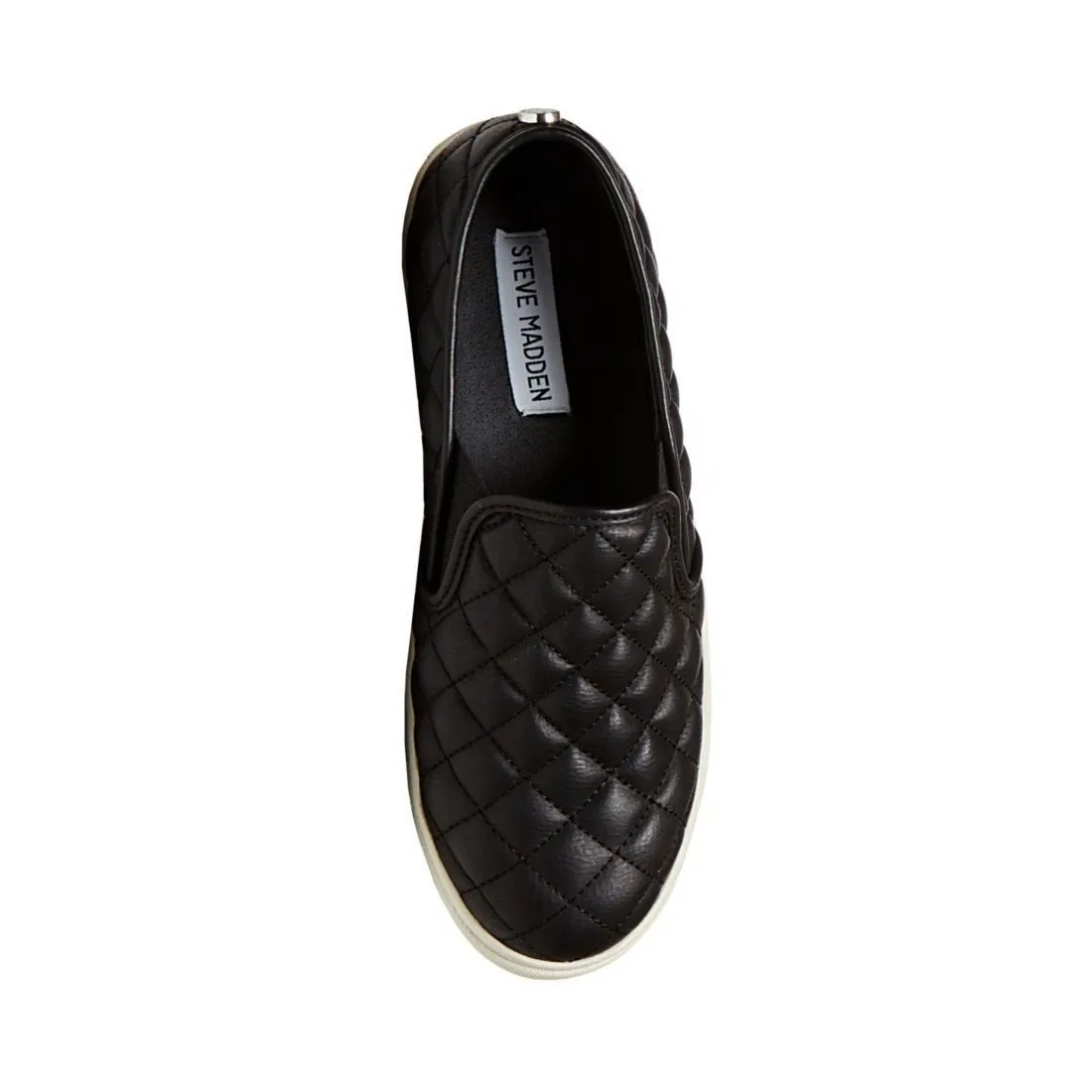Steve Madden Ecentrcq Sporty Chic Quilted Slip-on Sneaker Black (9.5, Black)