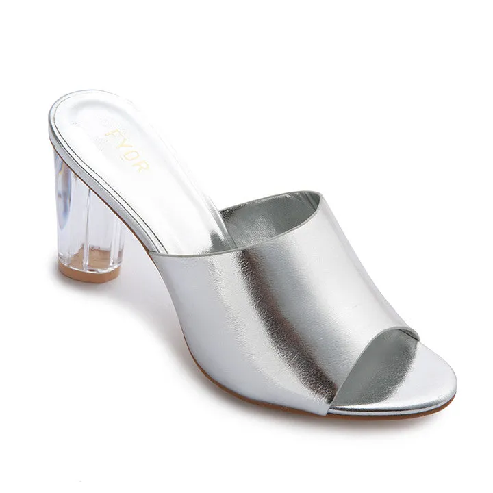 Transparent Block Heel HL 9
