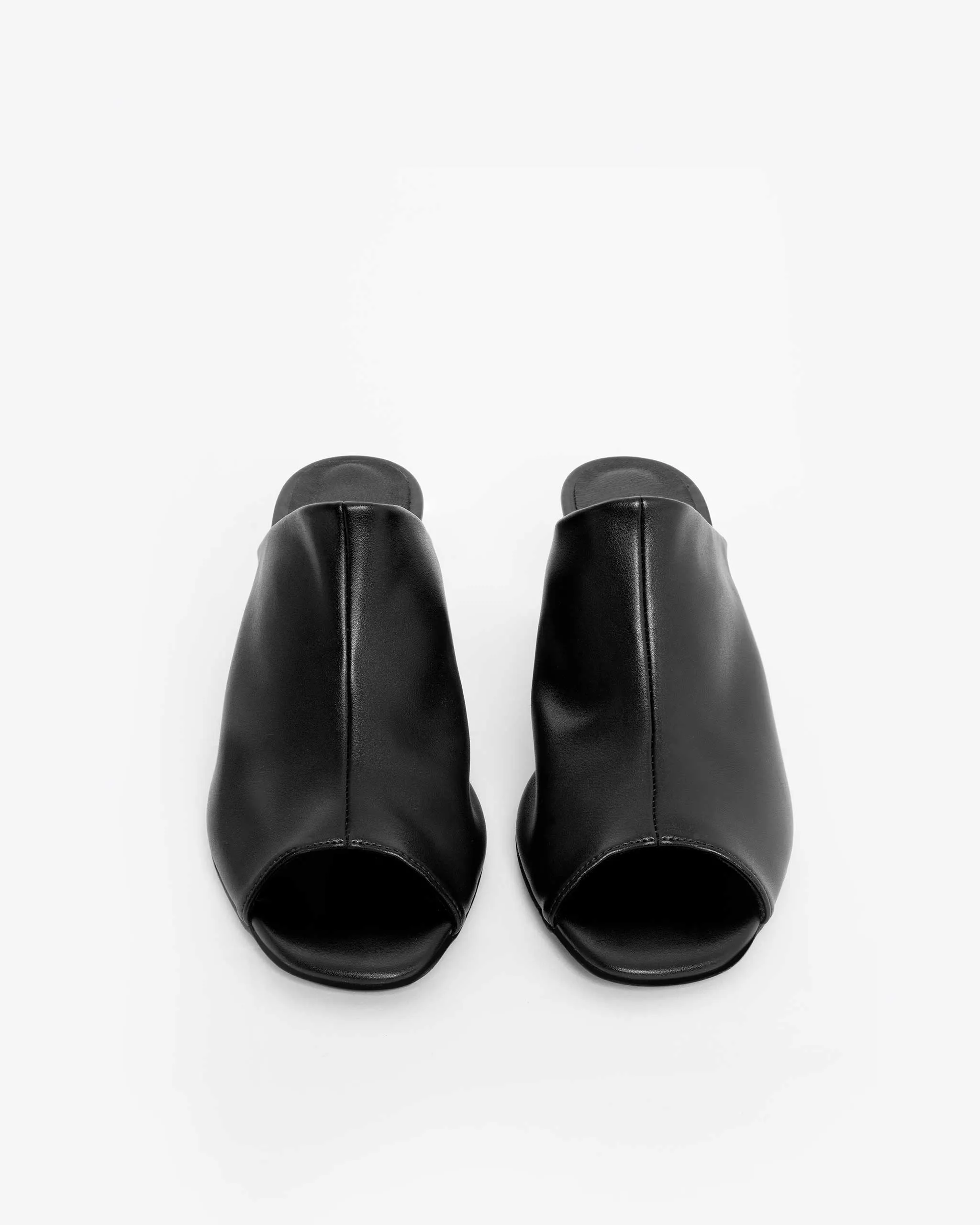 Uptown Desserto® Cactus Leather Vegan Mules | Black