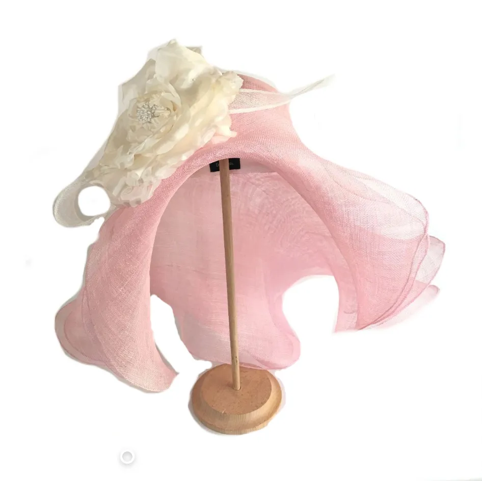 Wide&Floppy Double Brims Hat with Silk Flower